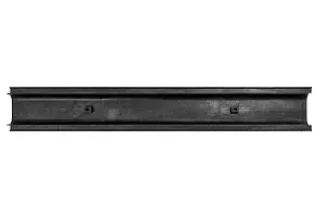 Комплект: Лоток Европартнер 60 мм с пластиковыми решетками черными "Ромбы" 1 метр 5